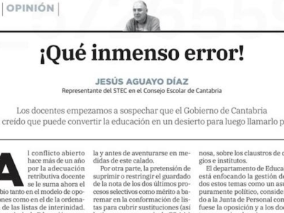 Banner que inmenso error